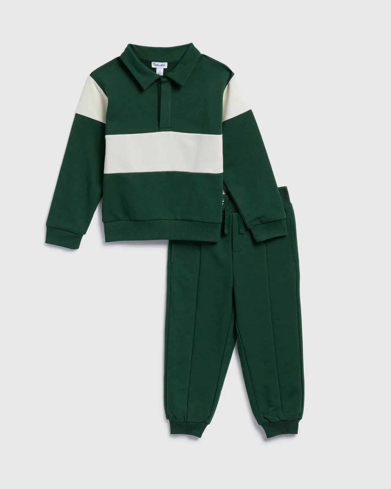 Toddler Boys Varsity Polo Sweatshirt Set