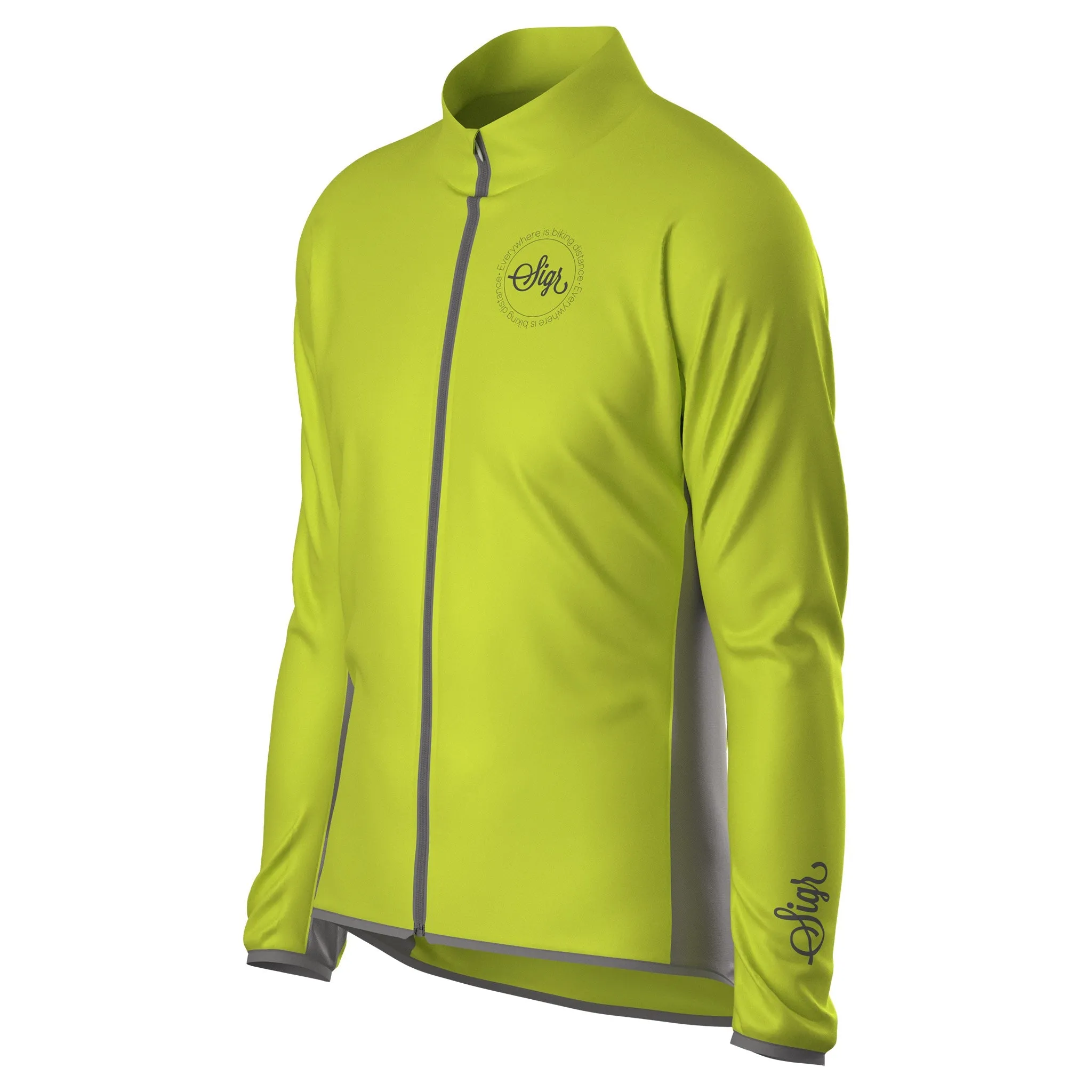 Uppsala Yellow Men's Hi-Viz Cycling Wind Jacket