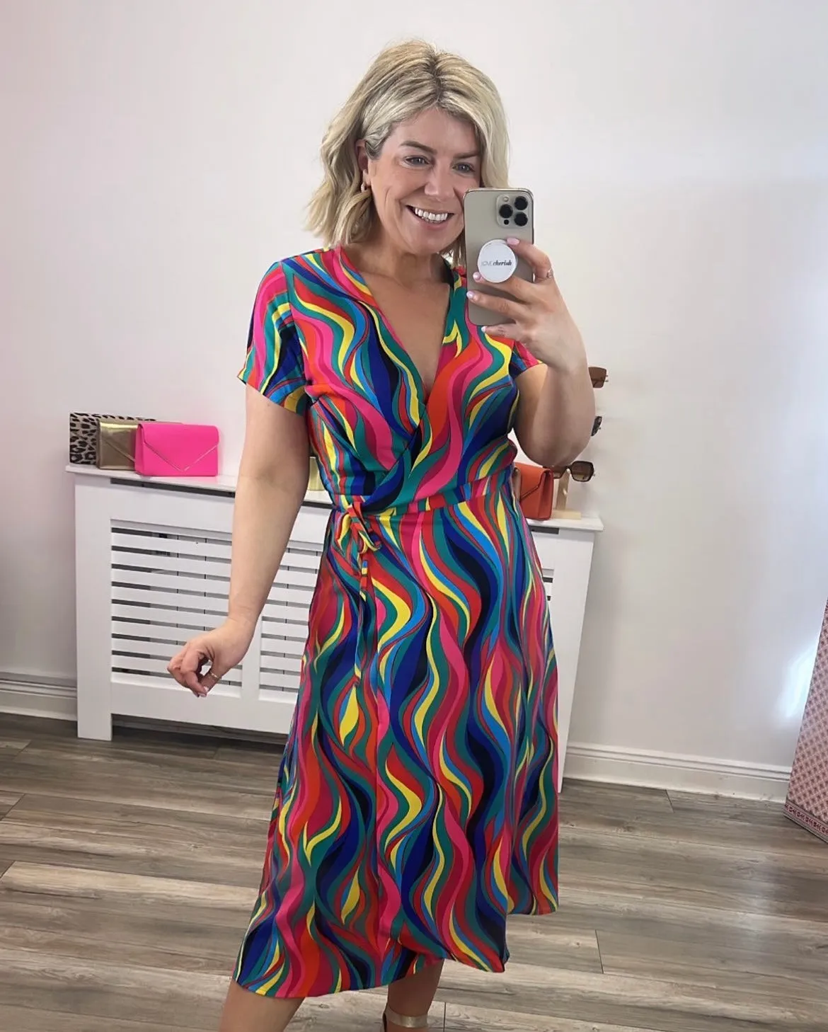 VALERIA WRAP DRESS (MULTI)