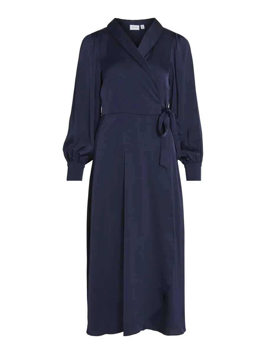 Vienna Wrap Dress (Navy)