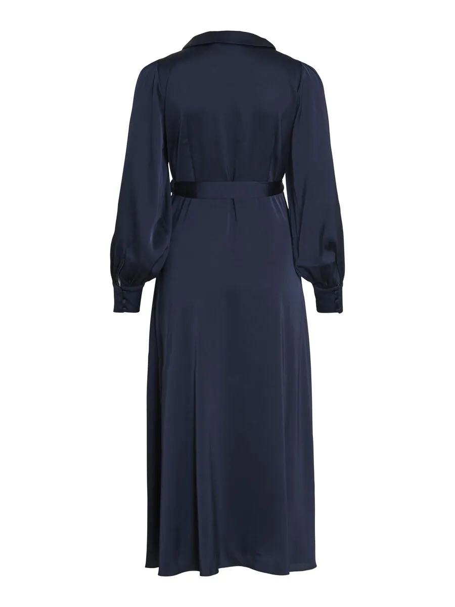 Vienna Wrap Dress (Navy)