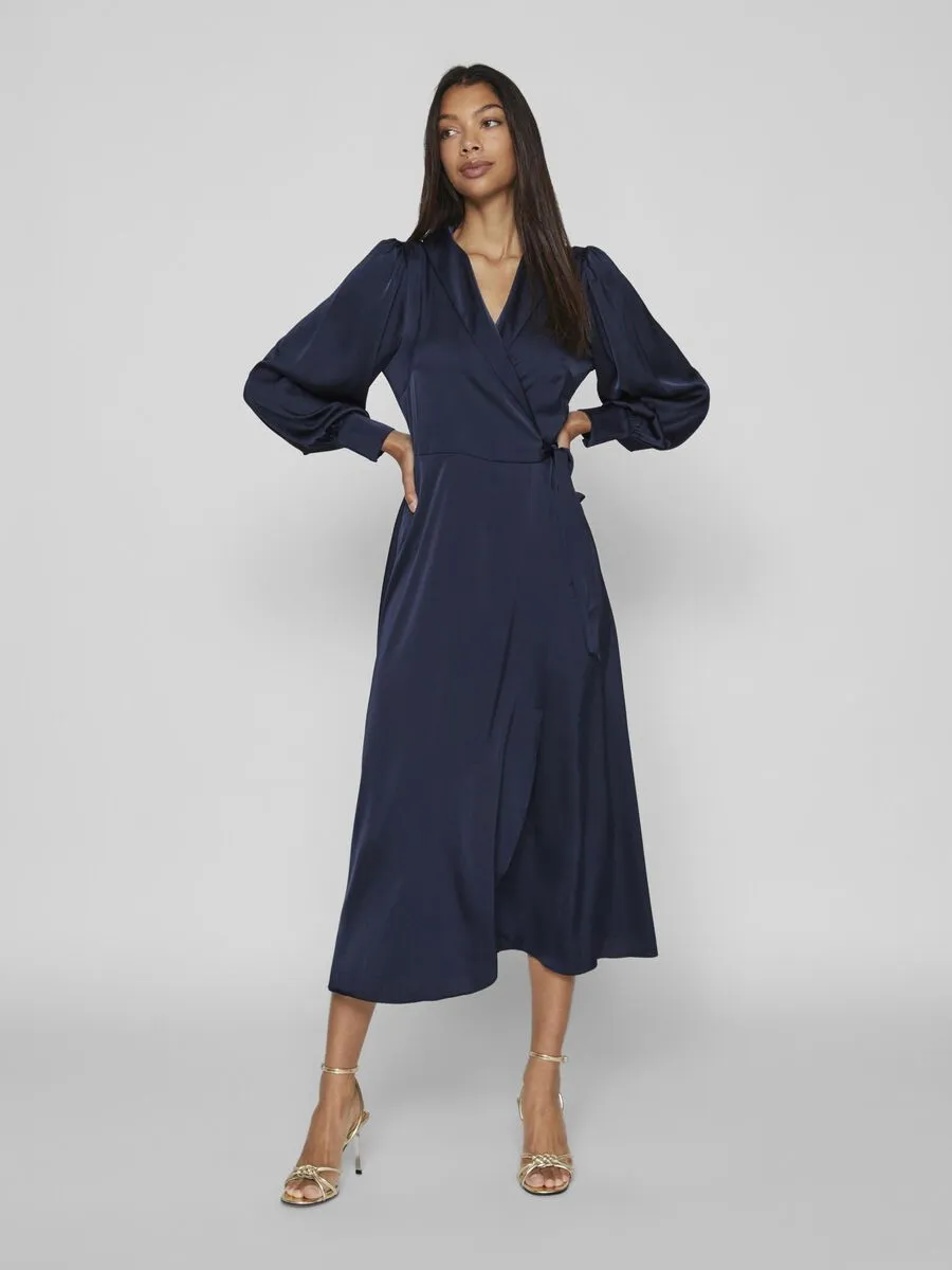 Vienna Wrap Dress (Navy)