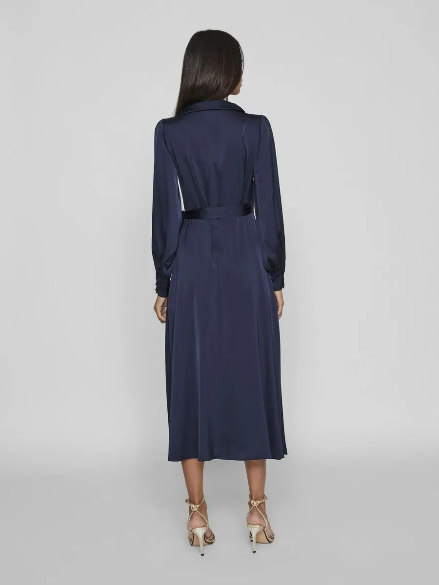 Vienna Wrap Dress (Navy)