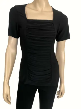 Women's Tops Black Flattering Fit Design Quality Stretch Fabric Made in Canada Yvonne Marie Boutiques