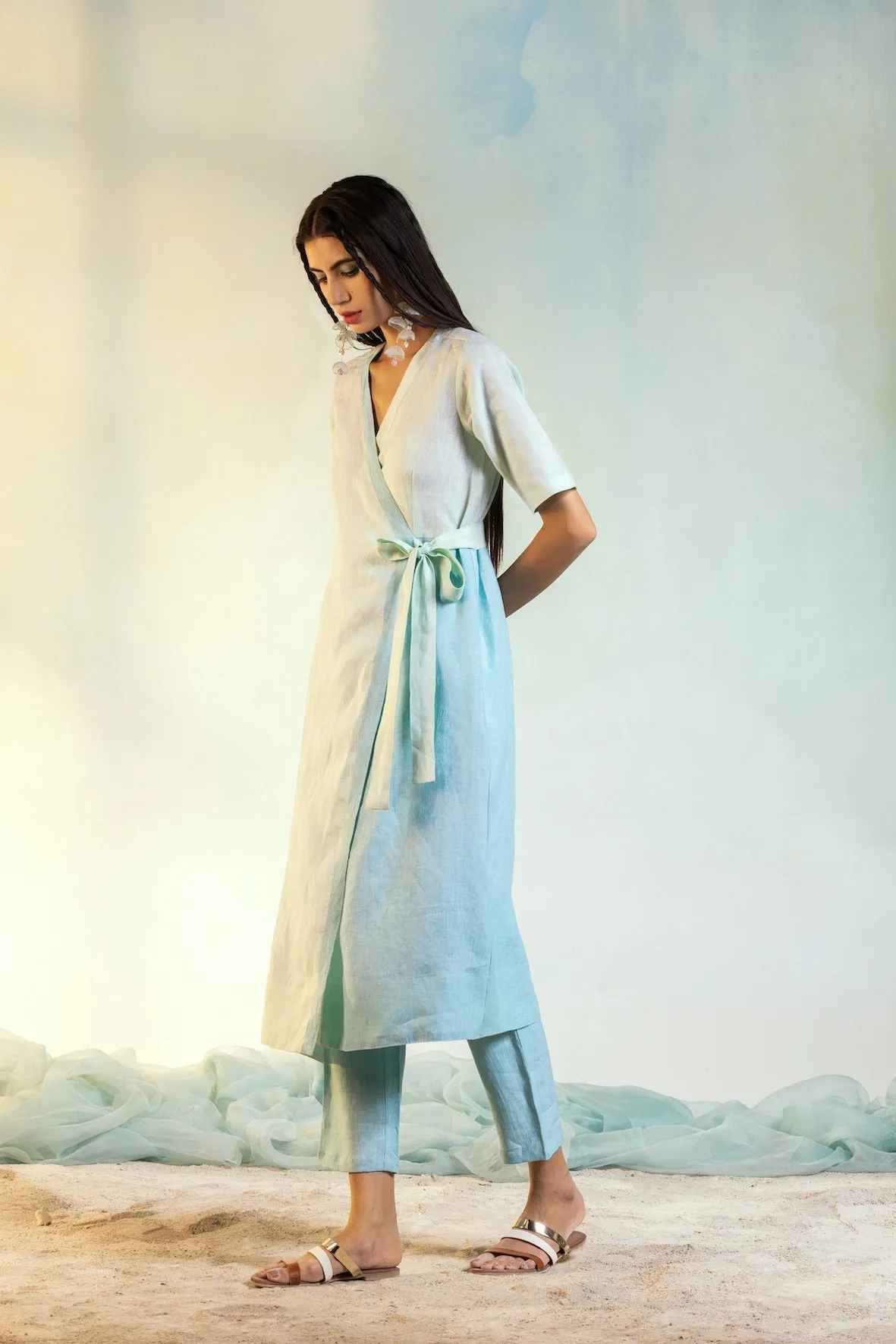 Wrap Linen Dress