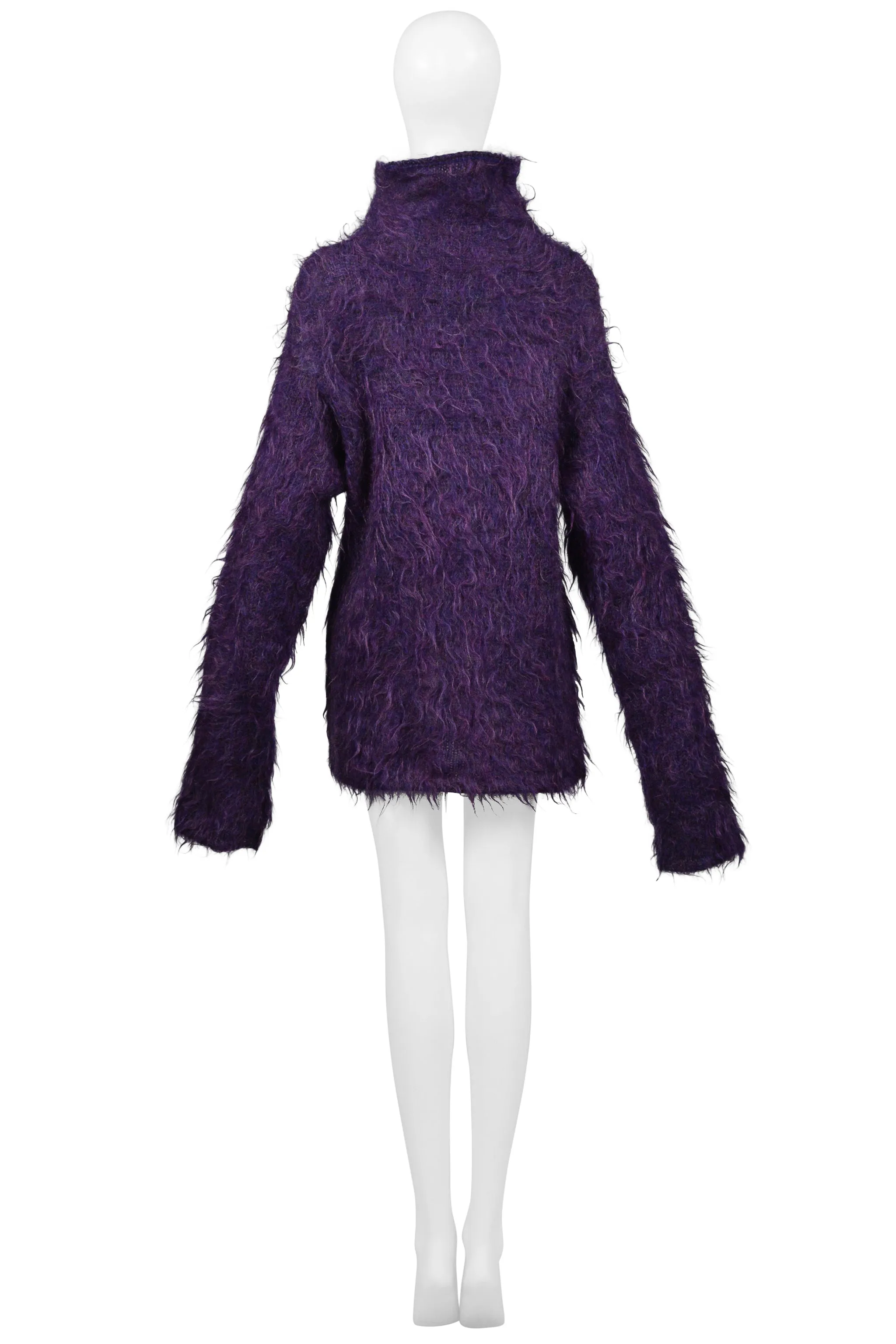 YOHJI YAMAMOTO PURPLE MOHAIR SWEATER