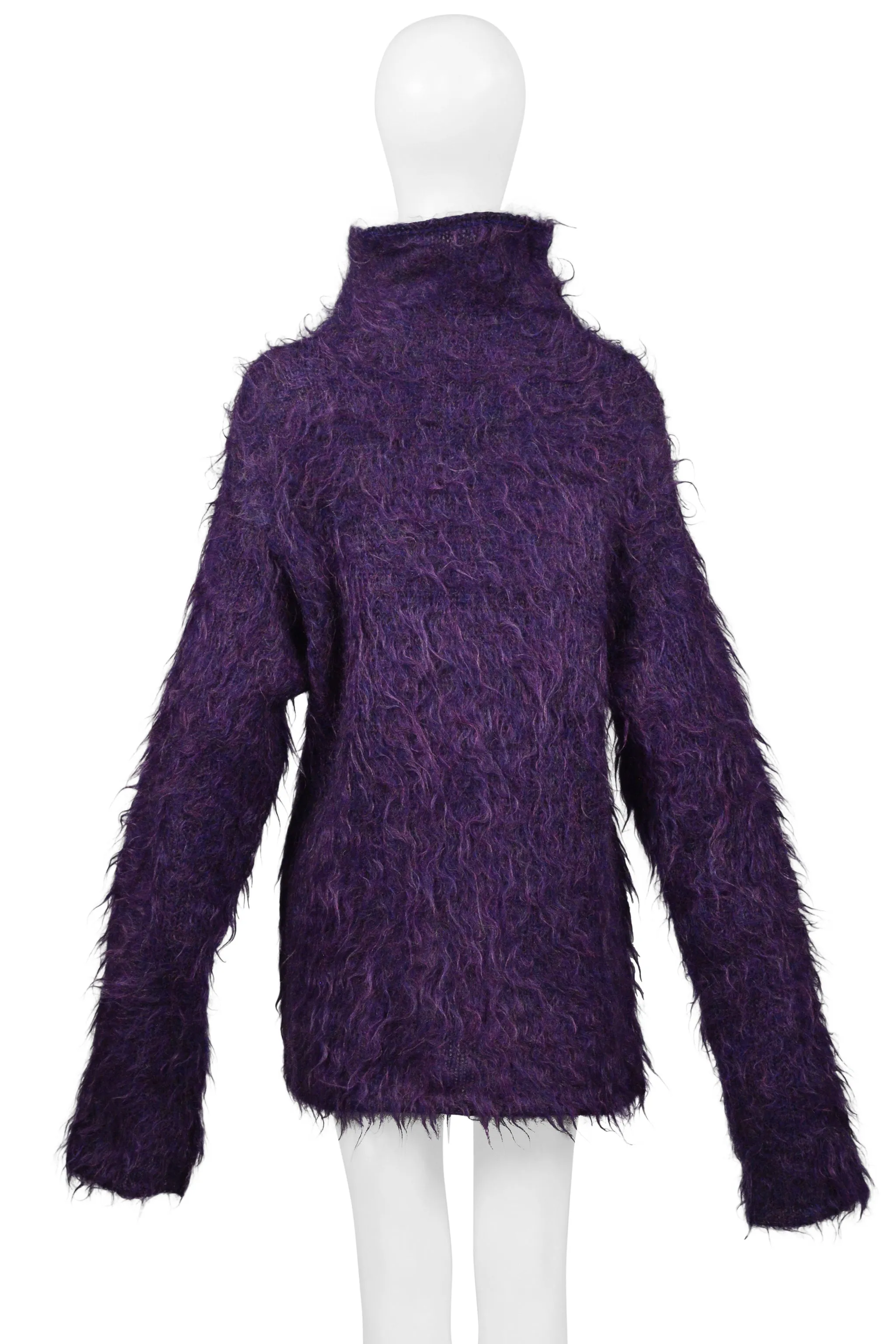 YOHJI YAMAMOTO PURPLE MOHAIR SWEATER