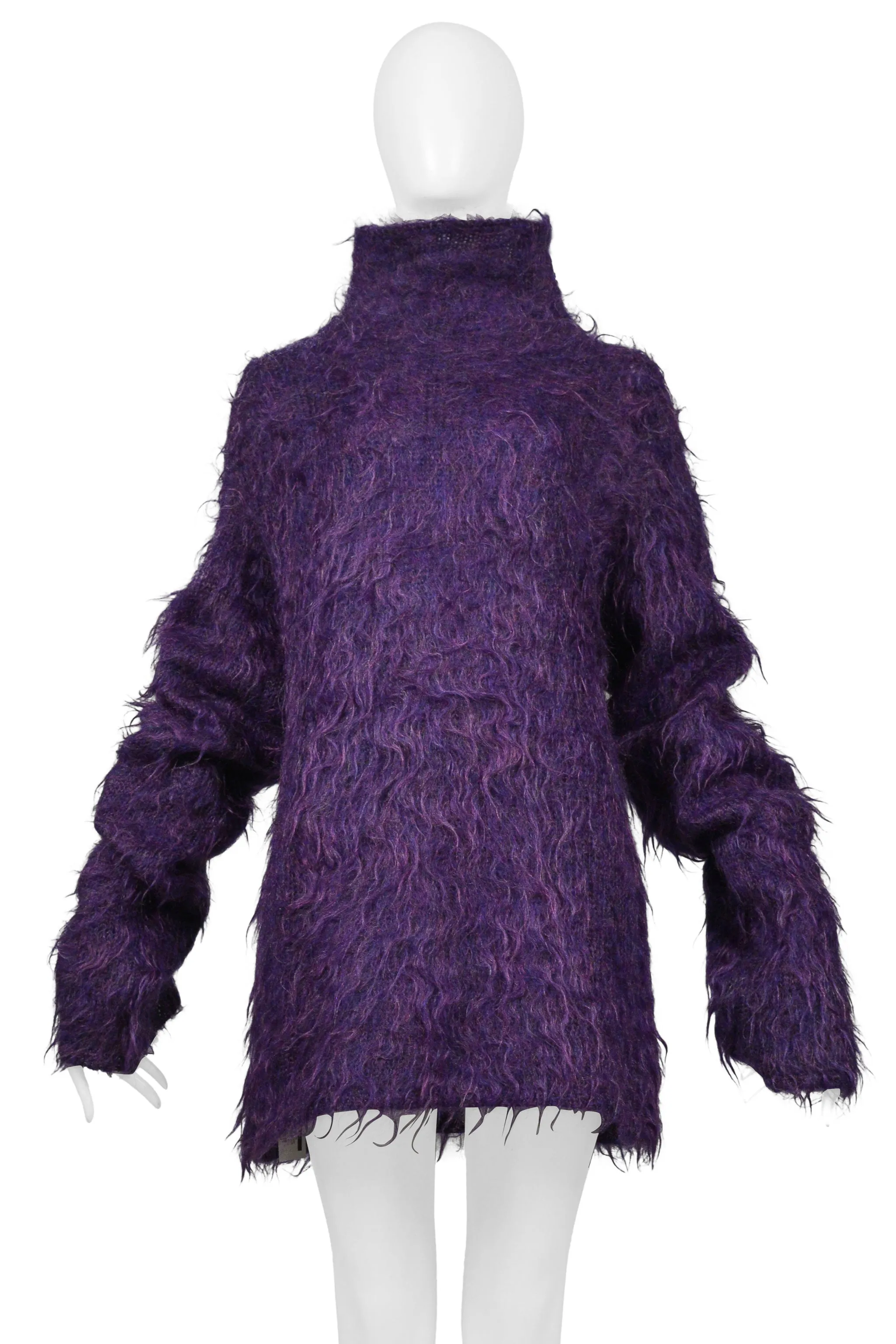 YOHJI YAMAMOTO PURPLE MOHAIR SWEATER