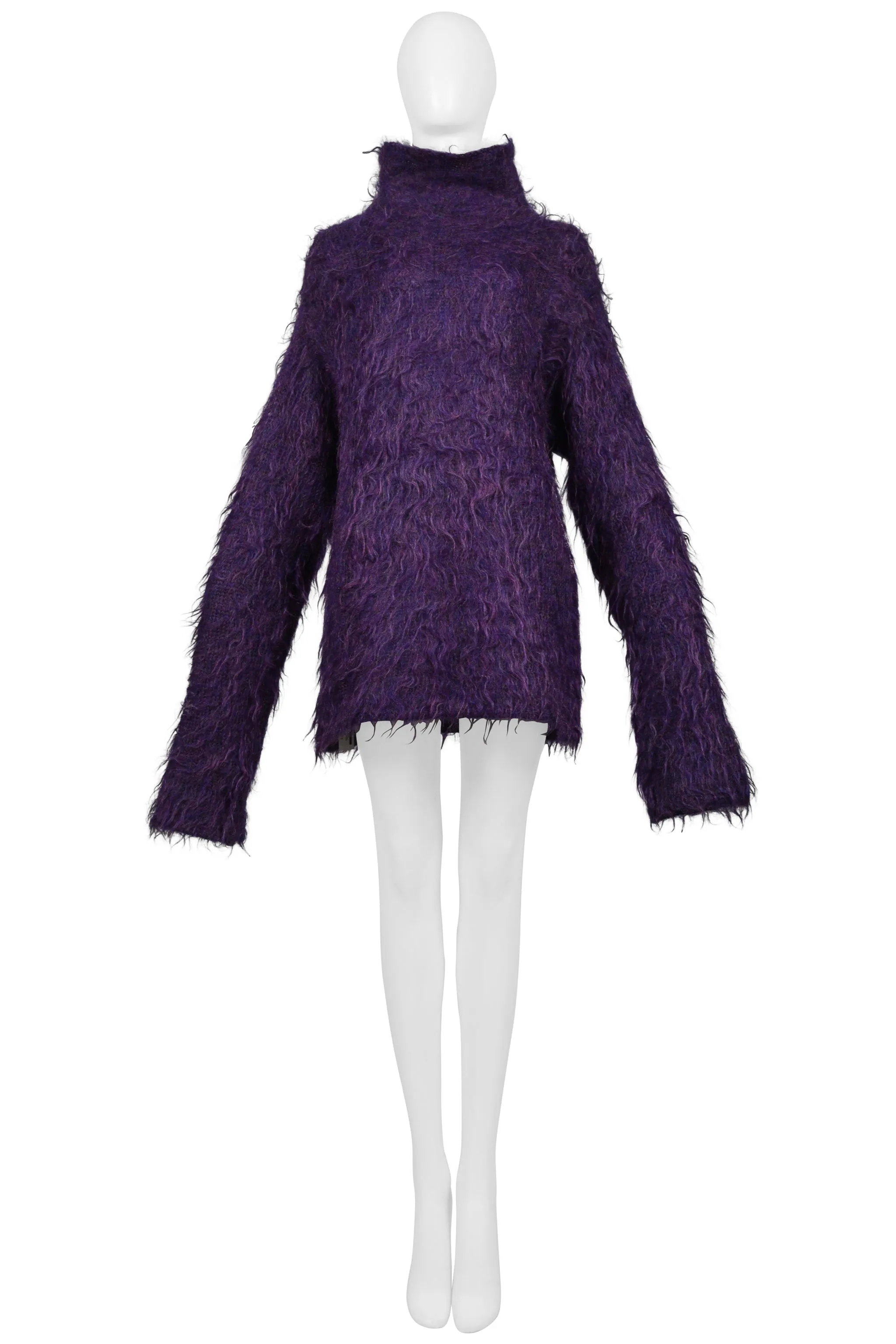 YOHJI YAMAMOTO PURPLE MOHAIR SWEATER