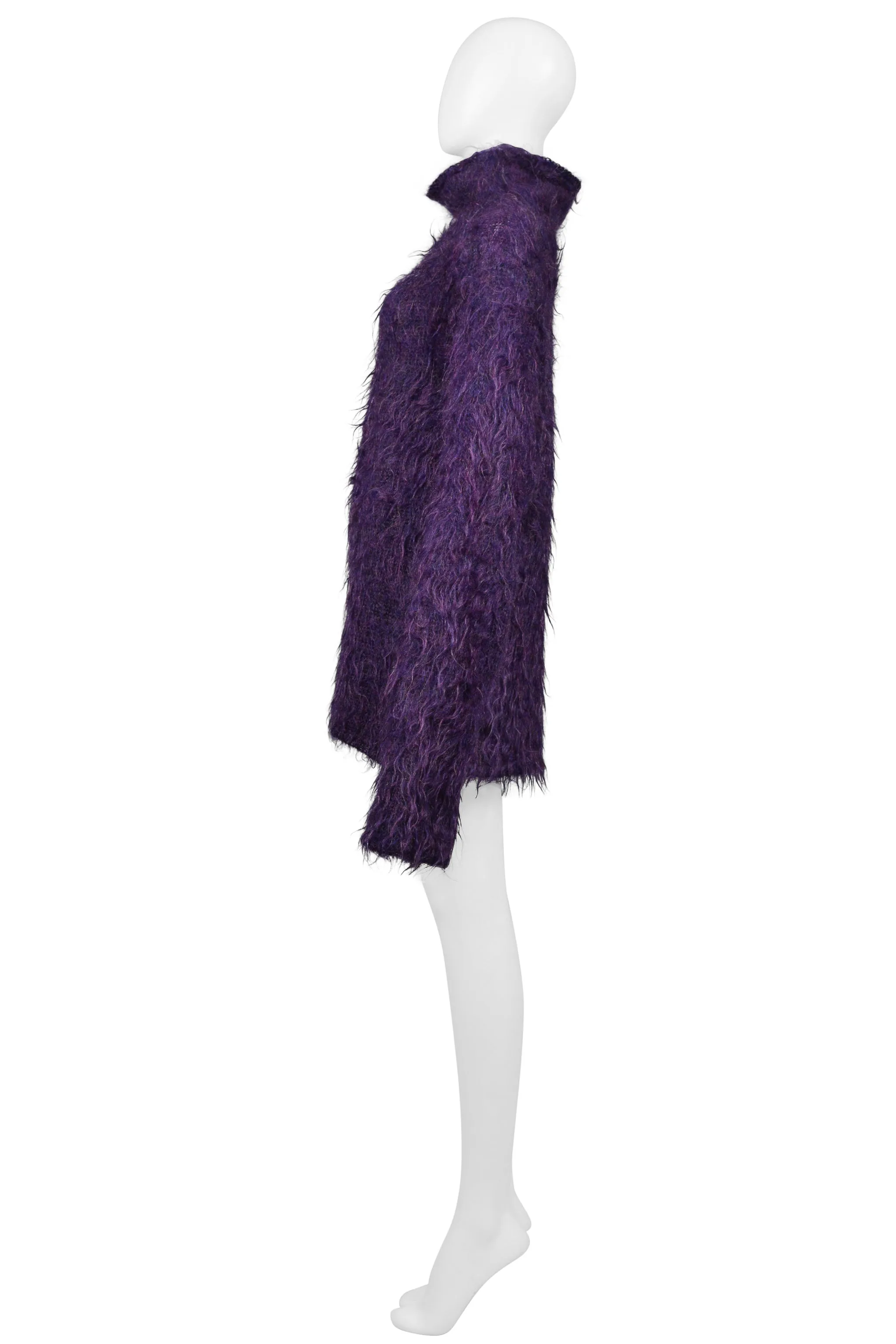 YOHJI YAMAMOTO PURPLE MOHAIR SWEATER