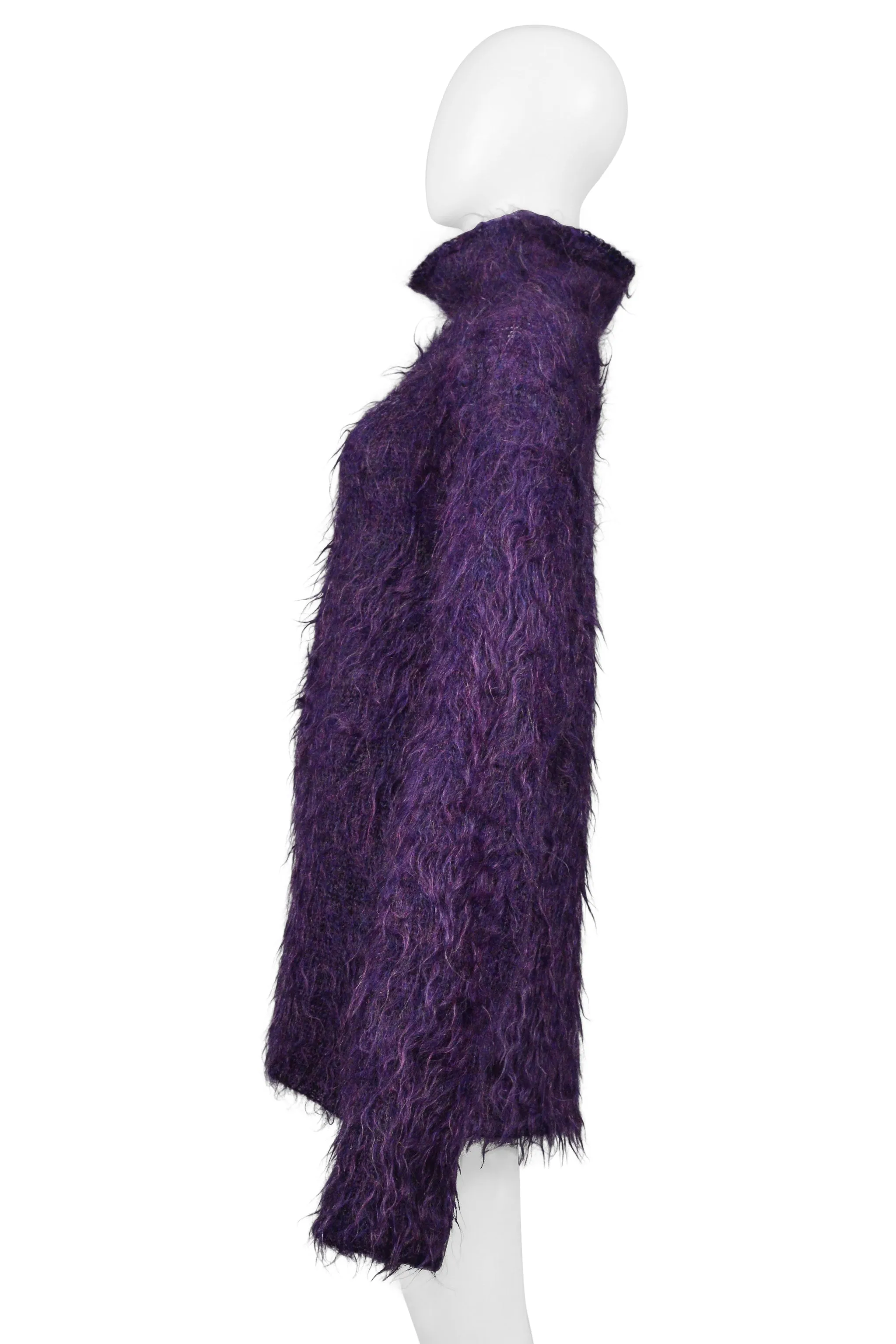 YOHJI YAMAMOTO PURPLE MOHAIR SWEATER