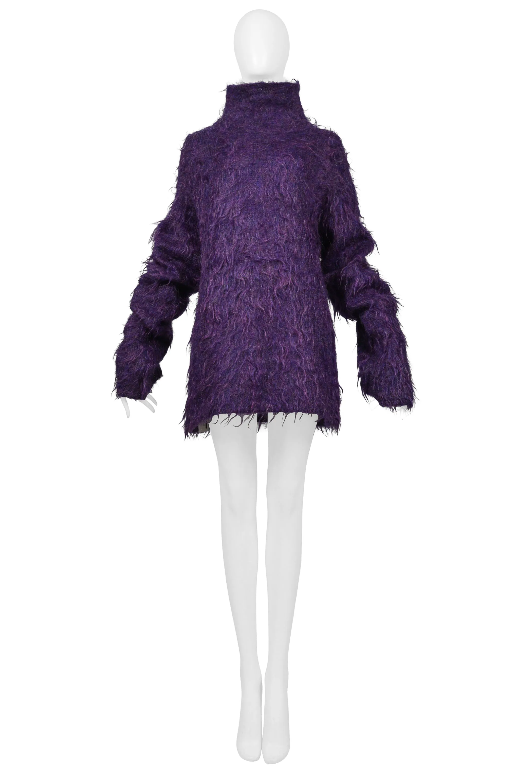 YOHJI YAMAMOTO PURPLE MOHAIR SWEATER