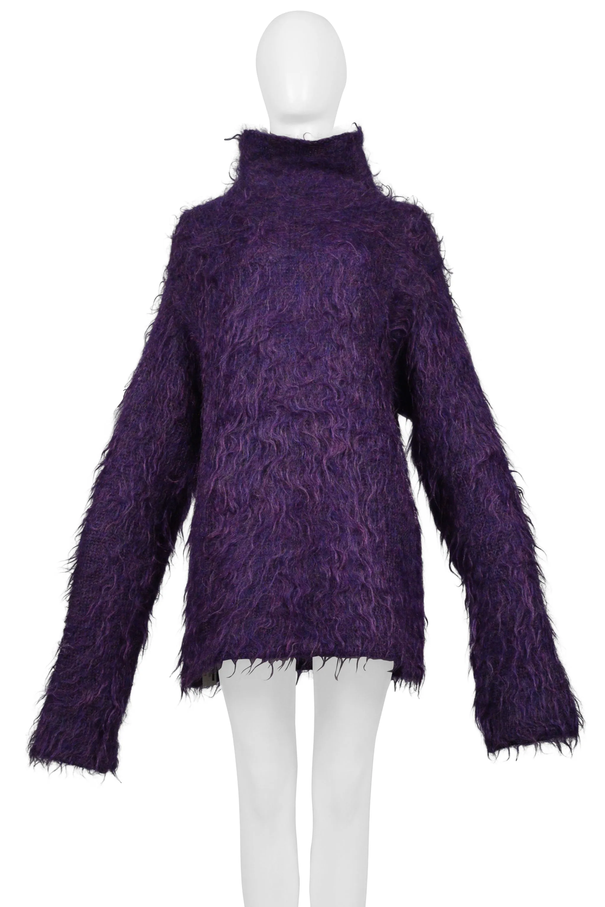 YOHJI YAMAMOTO PURPLE MOHAIR SWEATER